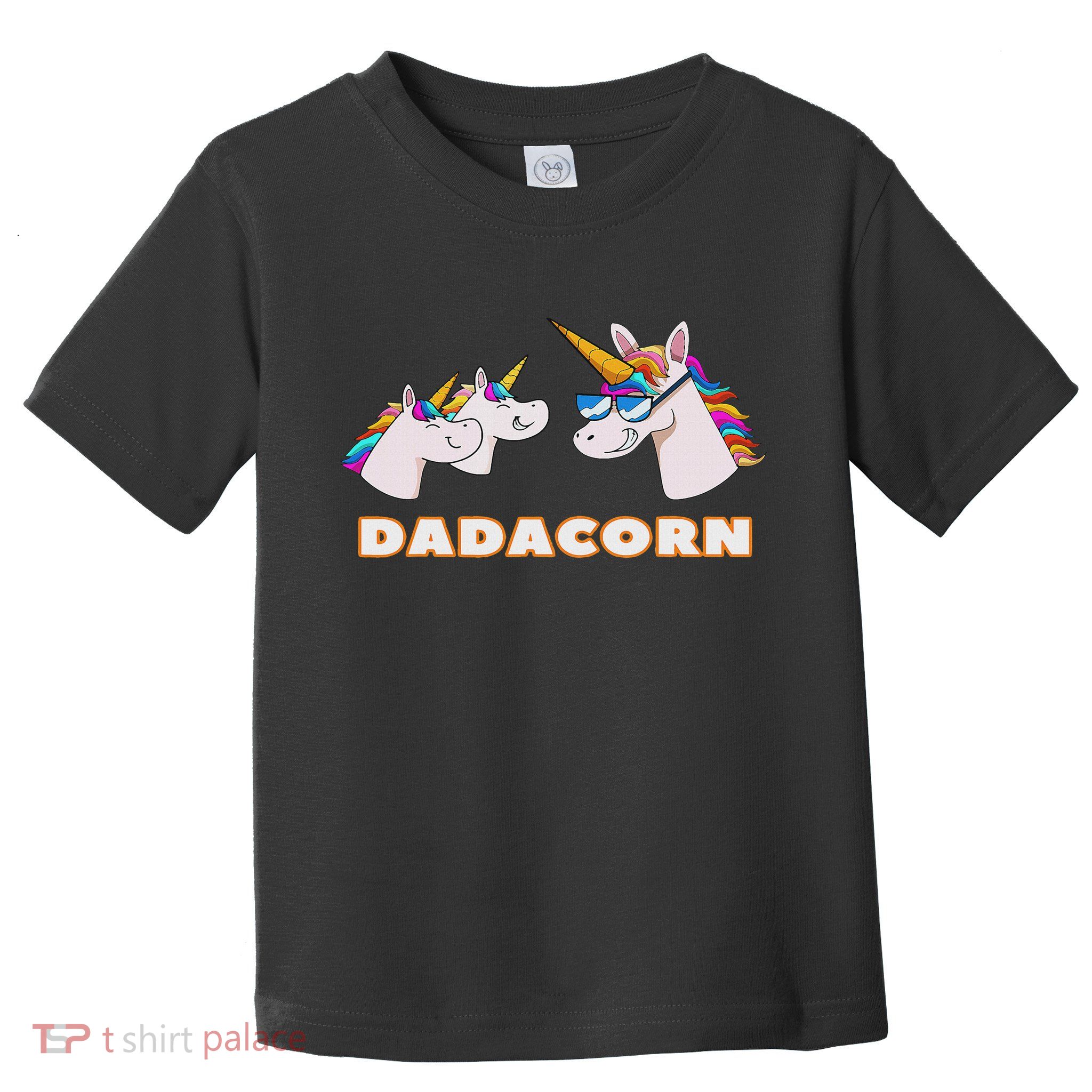 Dadacorn Daddy Unicorn 2 Children Father's Day Dad Toddler T-Shirt
