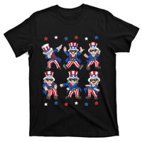 Dancing Dabbing Uncle Sam 4th of July Dance T-Shirt