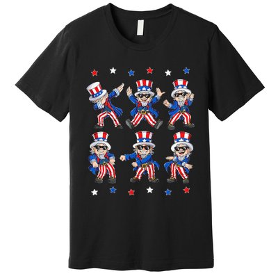 Dancing Dabbing Uncle Sam 4th of July Dance Premium T-Shirt