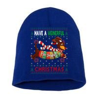 Dachshund Dog Ugly Christmas Funny Gift Doxie Lover S Gift Meaningful Gift Short Acrylic Beanie