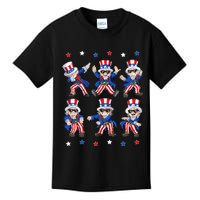 Dancing Dabbing Uncle Sam 4th Of July Kids Dance Kids T-Shirt