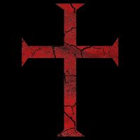 Distressed Deus Vult Knights Templar Cross Crusader Tall T-Shirt