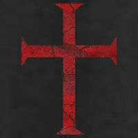 Distressed Deus Vult Knights Templar Cross Crusader 25L Jumbo Tote
