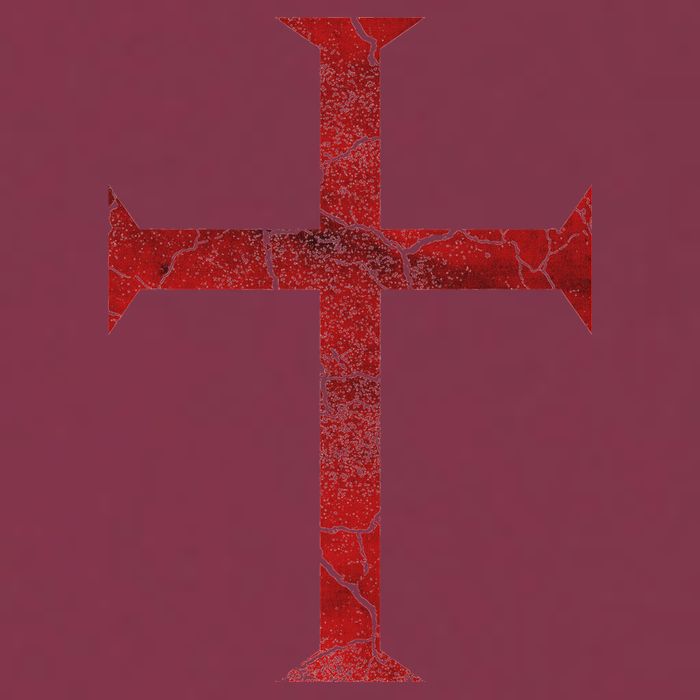 Distressed Deus Vult Knights Templar Cross Crusader 16oz Travel Tumbler