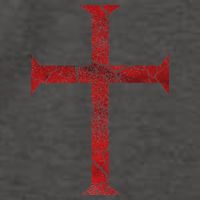 Distressed Deus Vult Knights Templar Cross Crusader Vector Backpack