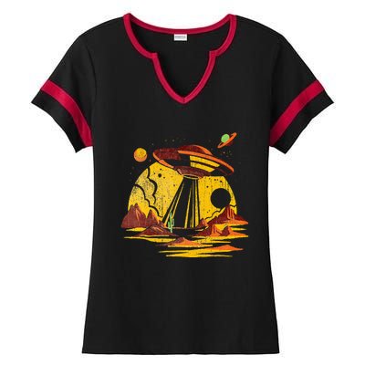 Desert Dwellers Vintage Ladies Halftime Notch Neck Tee