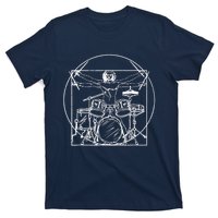 Drummer Da Vinci Drums Drawing Present For Music Fans T-Shirt