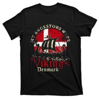 Danish Denmark Viking Ship Flag T-Shirt