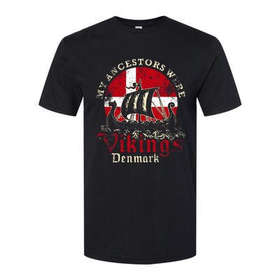 Danish Denmark Viking Ship Flag Softstyle CVC T-Shirt