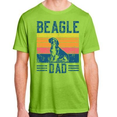 Dog Dad Vintage Beagle Dad Adult ChromaSoft Performance T-Shirt