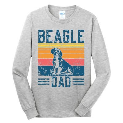 Dog Dad Vintage Beagle Dad Tall Long Sleeve T-Shirt