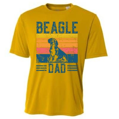 Dog Dad Vintage Beagle Dad Cooling Performance Crew T-Shirt