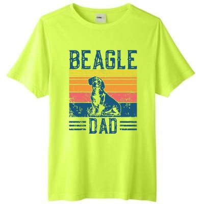 Dog Dad Vintage Beagle Dad Tall Fusion ChromaSoft Performance T-Shirt