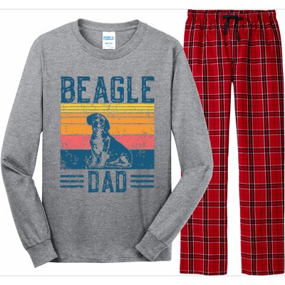 Dog Dad Vintage Beagle Dad Long Sleeve Pajama Set