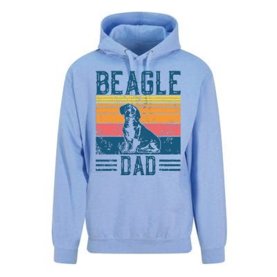 Dog Dad Vintage Beagle Dad Unisex Surf Hoodie