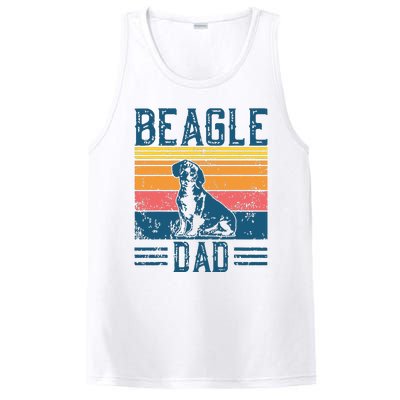 Dog Dad Vintage Beagle Dad PosiCharge Competitor Tank