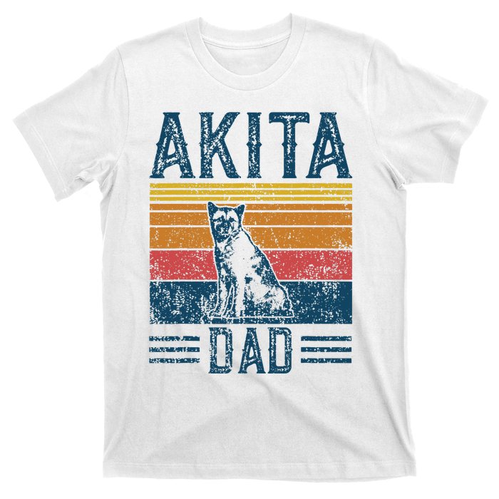 Dog Dad Vintage Akita Dad T-Shirt