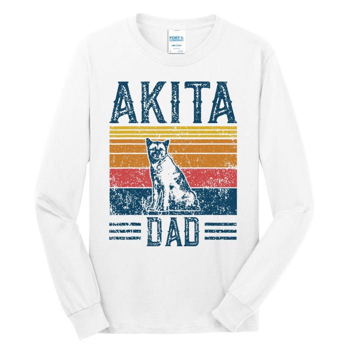 Dog Dad Vintage Akita Dad Tall Long Sleeve T-Shirt