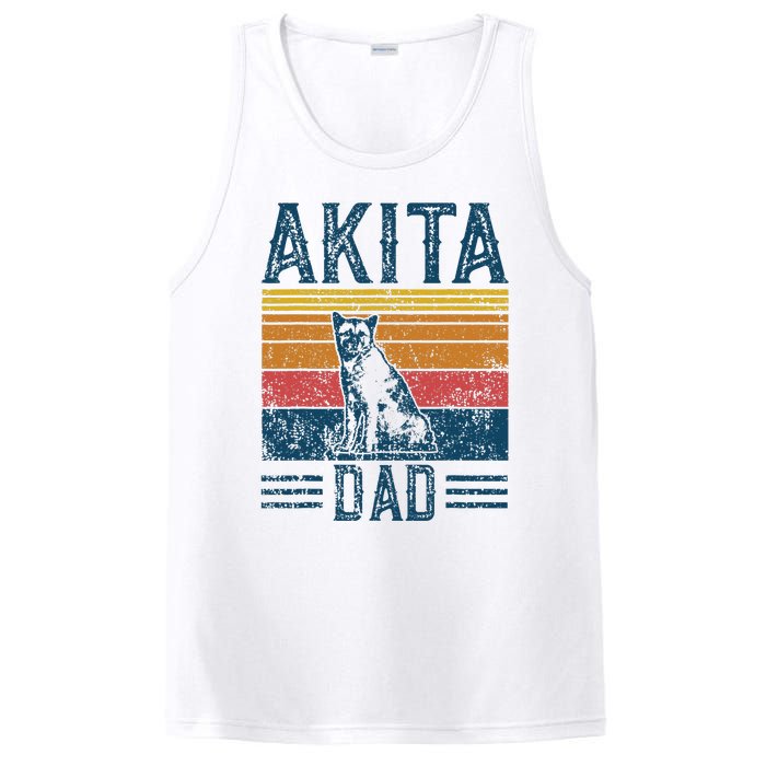 Dog Dad Vintage Akita Dad PosiCharge Competitor Tank