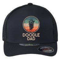 Doodle Dog Vintage Doodle Dad Flexfit Unipanel Trucker Cap