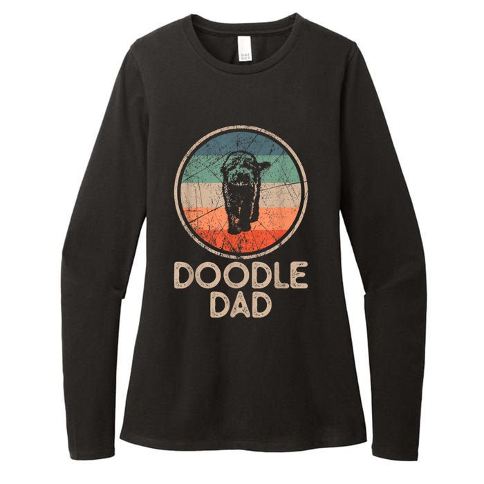 Doodle Dog Vintage Doodle Dad Womens CVC Long Sleeve Shirt