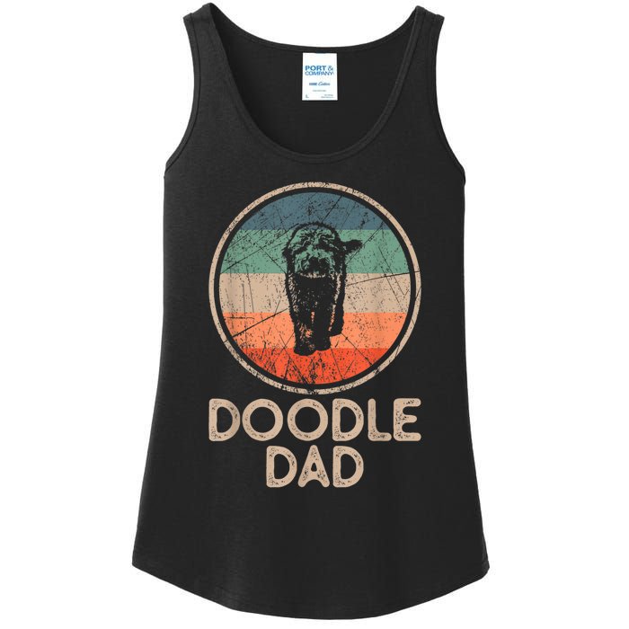 Doodle Dog Vintage Doodle Dad Ladies Essential Tank