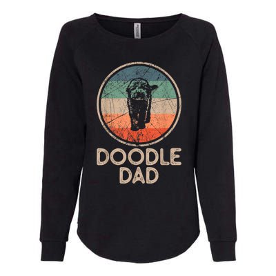 Doodle Dog Vintage Doodle Dad Womens California Wash Sweatshirt