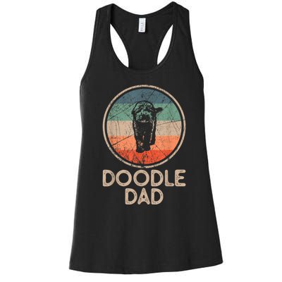 Doodle Dog Vintage Doodle Dad Women's Racerback Tank