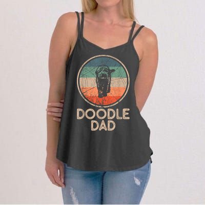 Doodle Dog Vintage Doodle Dad Women's Strappy Tank