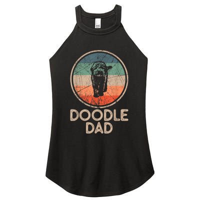 Doodle Dog Vintage Doodle Dad Women's Perfect Tri Rocker Tank