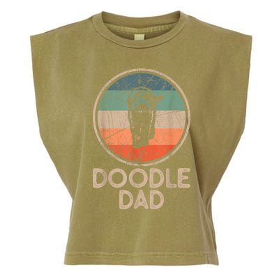 Doodle Dog Vintage Doodle Dad Garment-Dyed Women's Muscle Tee