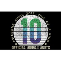 Double Digits Vintage 10 Year Old 10th Birthday Bumper Sticker