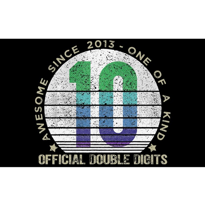 Double Digits Vintage 10 Year Old 10th Birthday Bumper Sticker