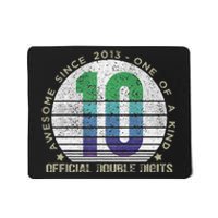 Double Digits Vintage 10 Year Old 10th Birthday Mousepad