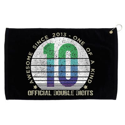 Double Digits Vintage 10 Year Old 10th Birthday Grommeted Golf Towel