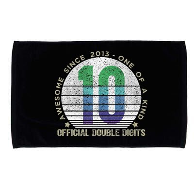 Double Digits Vintage 10 Year Old 10th Birthday Microfiber Hand Towel