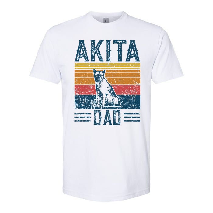 Dog Dad Vintage Akita Dad Softstyle CVC T-Shirt