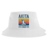 Dog Dad Vintage Akita Dad Sustainable Bucket Hat