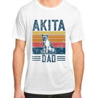 Dog Dad Vintage Akita Dad Adult ChromaSoft Performance T-Shirt