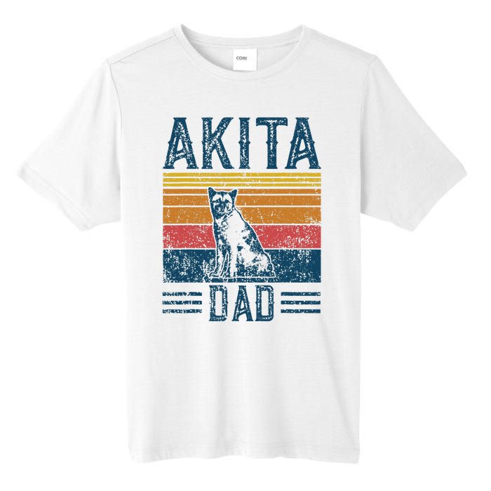 Dog Dad Vintage Akita Dad Tall Fusion ChromaSoft Performance T-Shirt