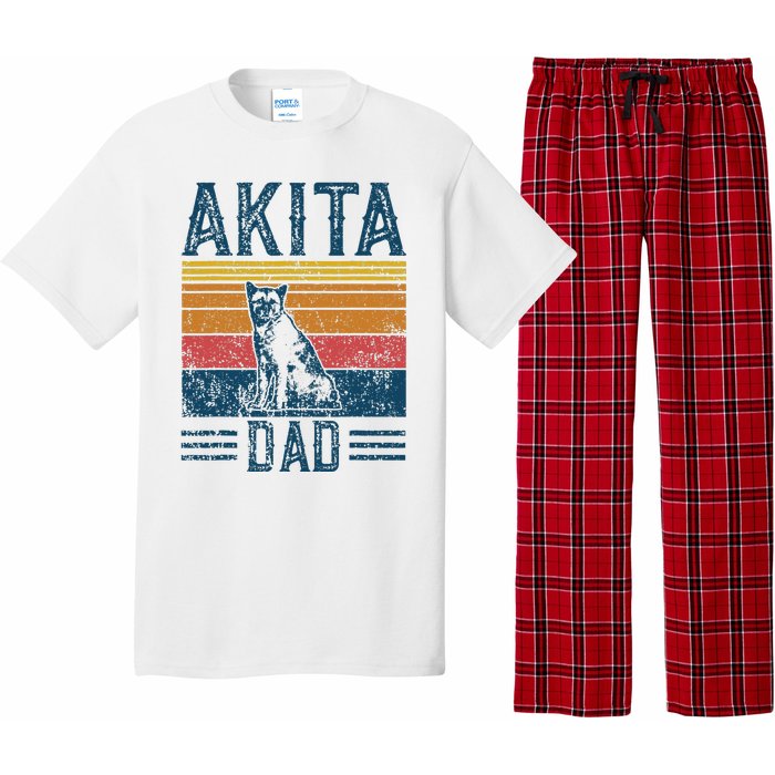 Dog Dad Vintage Akita Dad Pajama Set