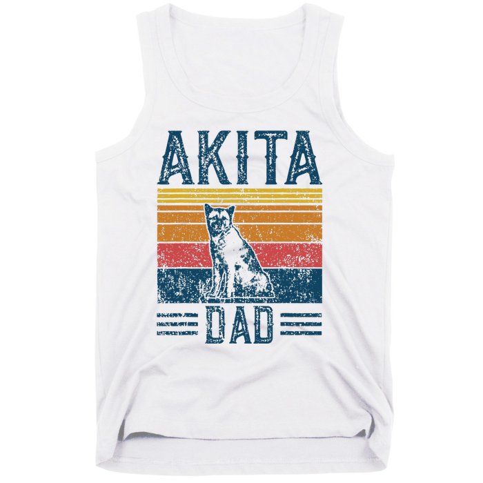 Dog Dad Vintage Akita Dad Tank Top