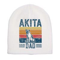 Dog Dad Vintage Akita Dad Short Acrylic Beanie