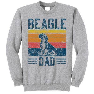 Dog Dad Vintage Beagle Dad Tall Sweatshirt