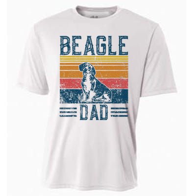 Dog Dad Vintage Beagle Dad Cooling Performance Crew T-Shirt