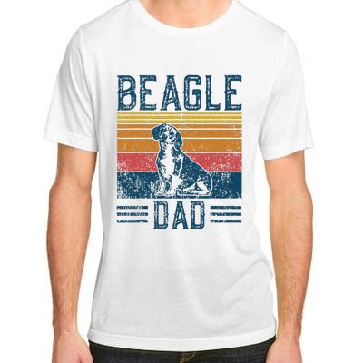 Dog Dad Vintage Beagle Dad Adult ChromaSoft Performance T-Shirt