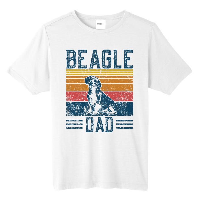 Dog Dad Vintage Beagle Dad Tall Fusion ChromaSoft Performance T-Shirt