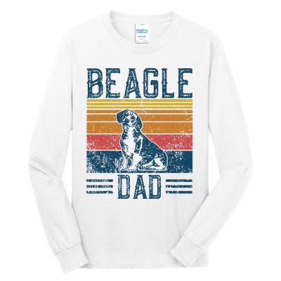 Dog Dad Vintage Beagle Dad Tall Long Sleeve T-Shirt