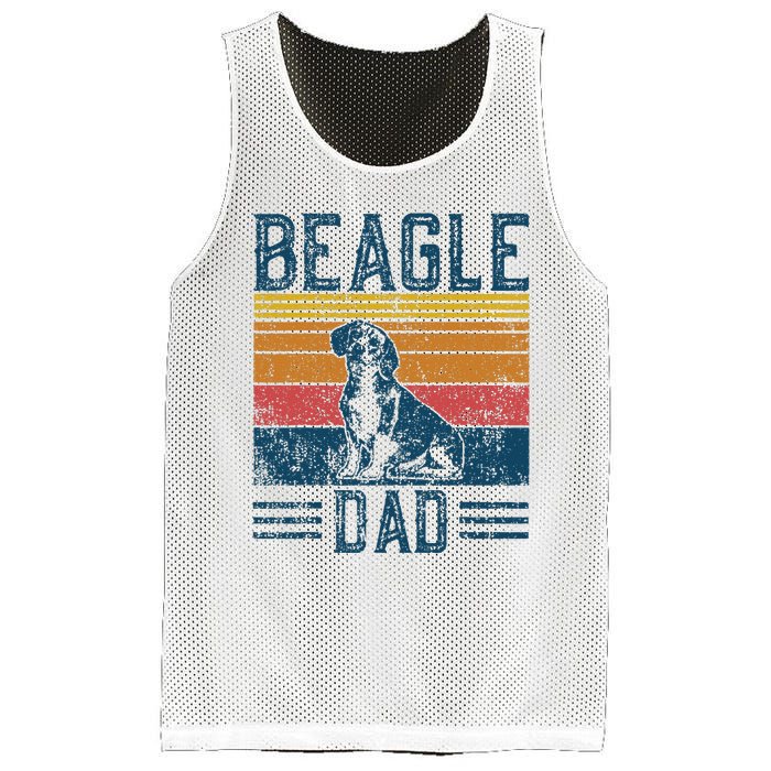 Dog Dad Vintage Beagle Dad Mesh Reversible Basketball Jersey Tank