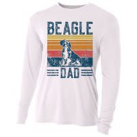 Dog Dad Vintage Beagle Dad Cooling Performance Long Sleeve Crew